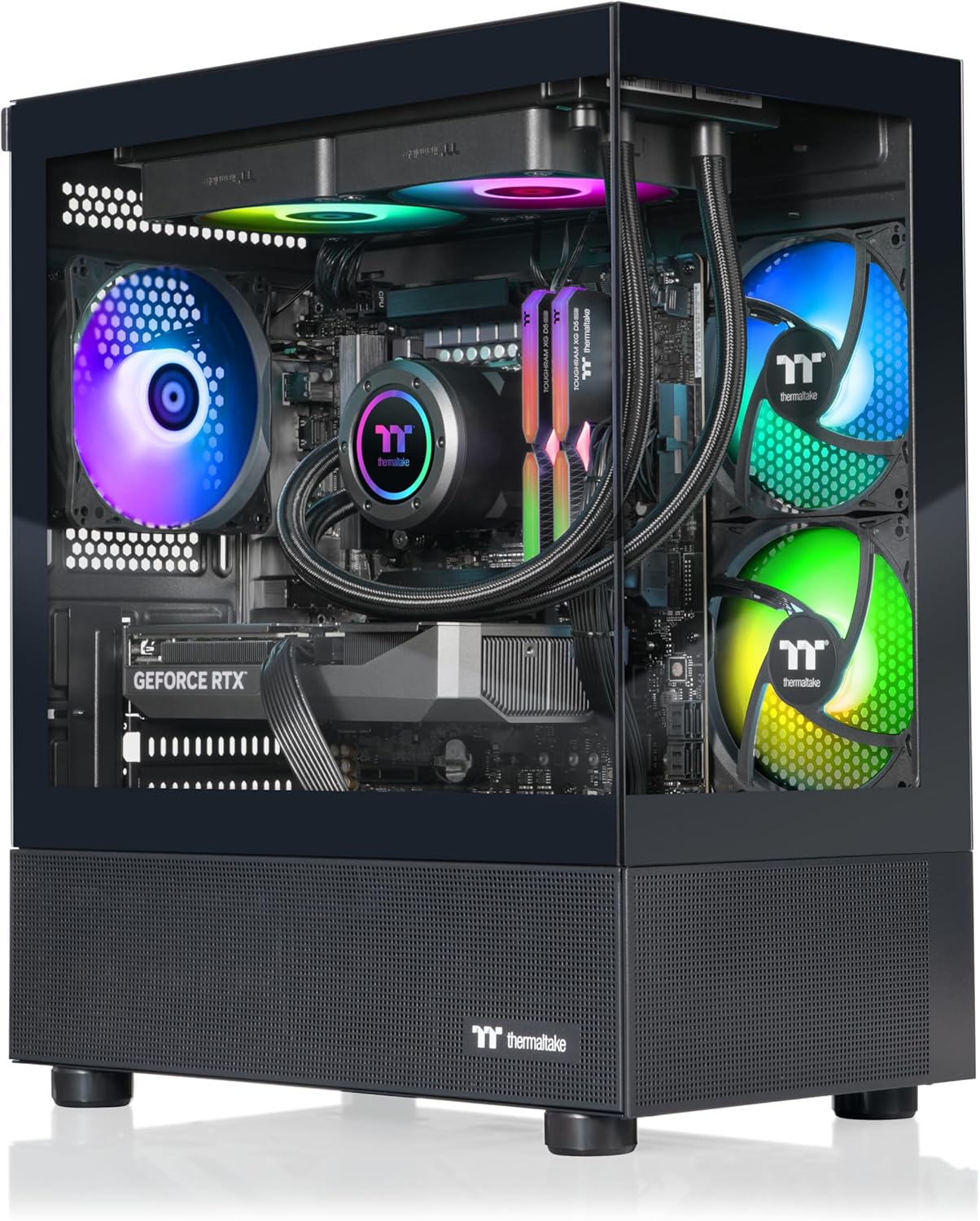 Thermaltake LCGS View i570-170 Gaming Desktop (Intel Core i9-14900KF, ToughRam DDR5 RGB de 32GB 6000MT/s, GeForce RTX 5070, 1TB NVMe M.2, WiFi
